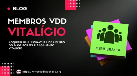 Seja Membro Do Vital Cio Do Blog Youtube