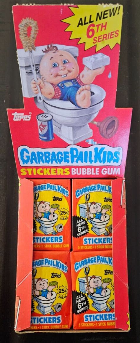 1x 1986 Topps Garbage Pail Kids Series 6 Pack Factory Sealed Box Fresh