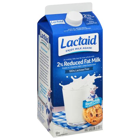 Lactaid 100 Lactose Free 2 Reduced Fat Milk Products Lowes Foods