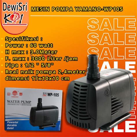 Jual Mesin Pompa Yamano Wp Power Head Water Pump Aquarium Aquascape