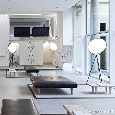 Flos Superloon Svart Led Designer Golvlampa Lamp Se