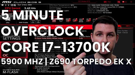 5 Minute Overclock: Intel Core i7-13700K to 5900 MHz - 5 Minute Overclock