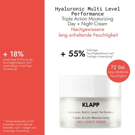 Klapp Hyaluronic Multi Level Performance Triple Action Moisturizing