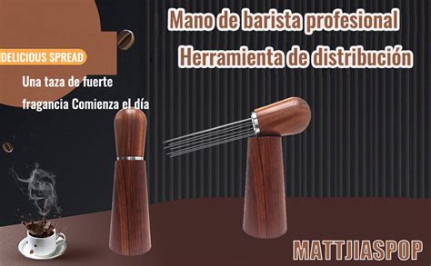 Mattjiaspop Agujas Agitador De Caf Espresso Wdt Herramientas De