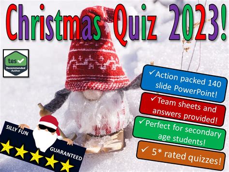 Christmas Quiz 2023 Teaching Resources