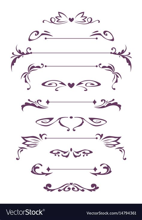 Decorative vintage design elements Royalty Free Vector Image