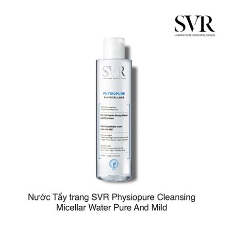 Nước Tẩy trang SVR Physiopure Cleansing Micellar Water Pure And Mild 2