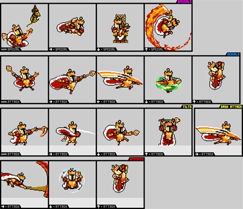 Here's the full moveset for King Knight! I'll be releasing him soon : r ...