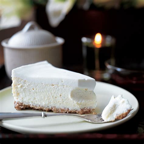 Vanilla Bean Cheesecake With Walnut Crust Recipe Peggy Cullen