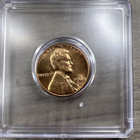 1968 S Error Cracked Dye Lincoln Memorial Penny Coin Mint Ap7 Ebay