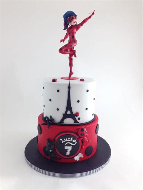 Miraculous Lady Bug Birthday Cake Bug Birthday Cakes Ladybug