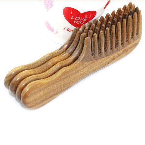 Buy Wooden Wide Tooth Comb Natural Sandalwood Handmade Massage Beauty