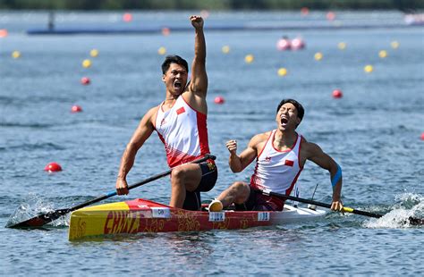 Liu Hao und Ji Bowen gewinnen Olympia Gold im Zweier Canadier über 500