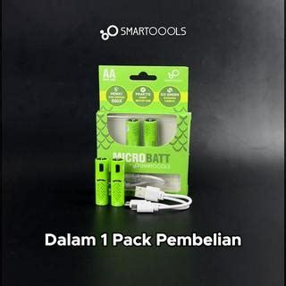 Jual Baterai Cas Isi Ulang Pcs Smartoools Microbatt Aa V Micro Usb