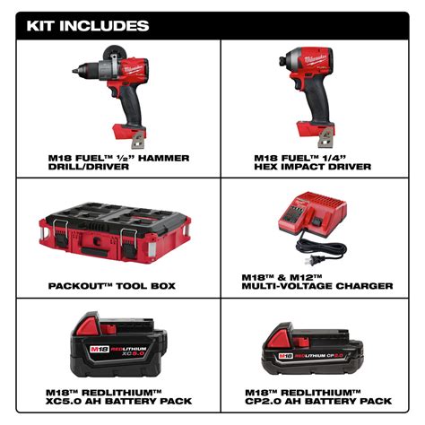 Milwaukee 2997 22CXPO M18 FUEL Hammer Drill And Impact Driver PACKOUT