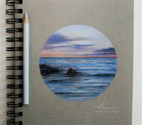 √ Colored Pencil Sunset