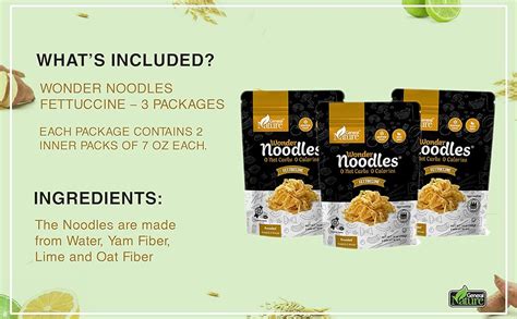 Wonder Noodles 3 Pack Fettuccine 3 Bags14oz Carb