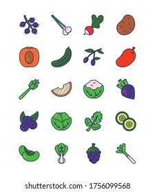 Spice Icons Set Stikers Collection Vector Stock Vector Royalty Free