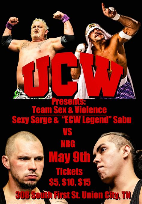 Wrestling News Center Ucw May 9th Ecw Legend Sabu To Team With Sexy