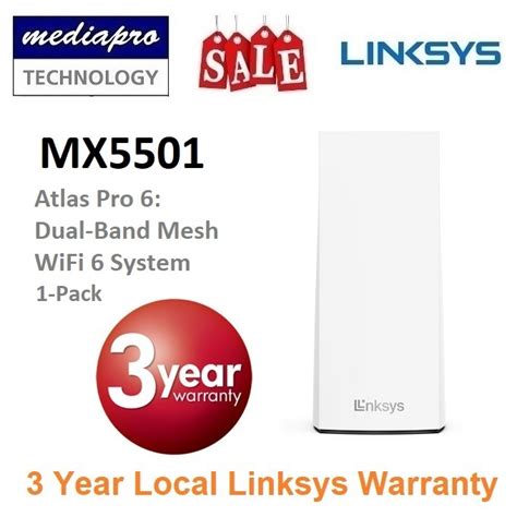 Linksys Mx Atlas Pro Ax Dual Band Mesh Wifi System Pack