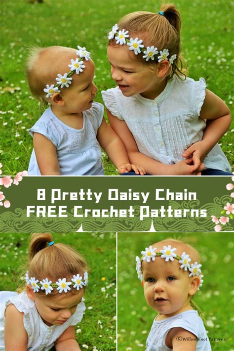 8 Pretty Daisy Chain Crochet Patterns Free