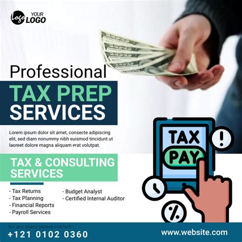 Tax Prep Services Ad Template Postermywall