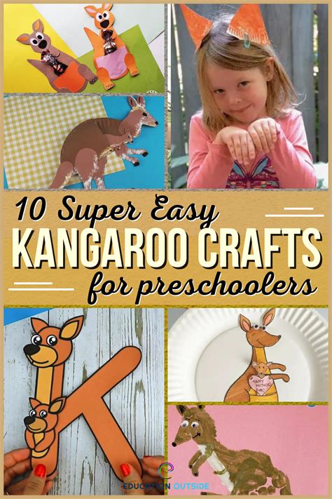 10 Super Easy Kangaroo Crafts for Preschoolers - Education Outside ...