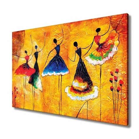 Ballet Dance Ballerina Abstract Canvas Painting, Size: 54 X 36 Inch at ...