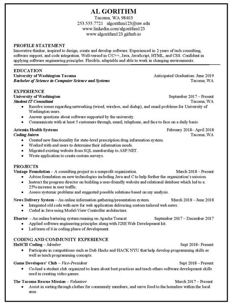 Resume & Cover Letter | Career Development & Education | University of ...