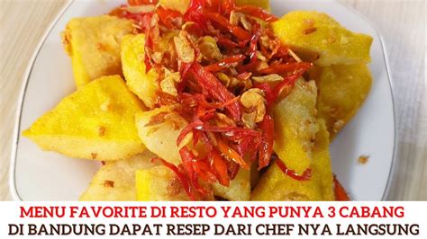 Untung Besar Di Resto 25rb Porsi Resep Rahasia Tahu Crispy Jeletot