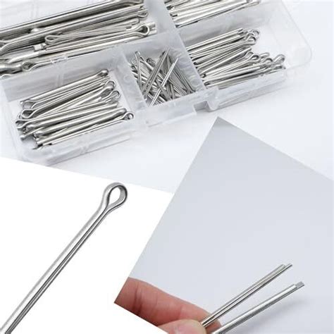 Pcs Cotter Pin Assortment Kit Sizes Stainless Steel Hairpin