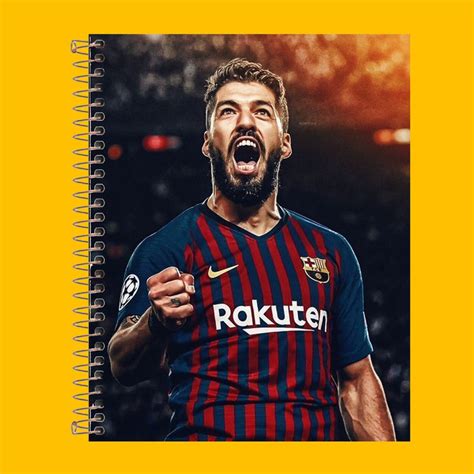 Caderno Personalizado 1 Matéria 80Fls Luis Suarez Shopee Brasil