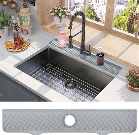 Amazon Longer Sink Splash Guard Mat 33 Inch Silicone Faucet