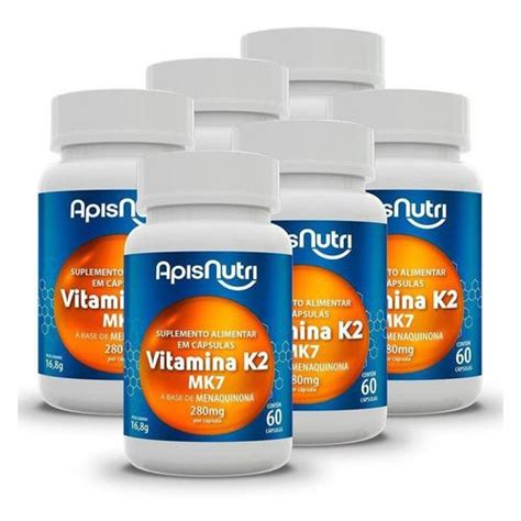 Kit X Vitamina K Mk Menaquinona C Psulas Apisnutri Submarino