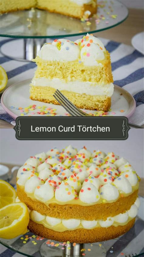 Lemon Curd Törtchen fruchtiges Zitronentörtchen mit Lemon Curd