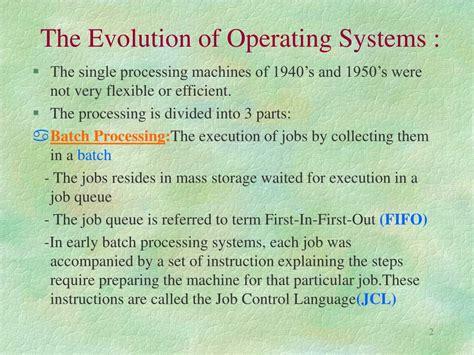 Ppt The Evolution Of Operating Systems Powerpoint Presentation Free Download Id 5636690