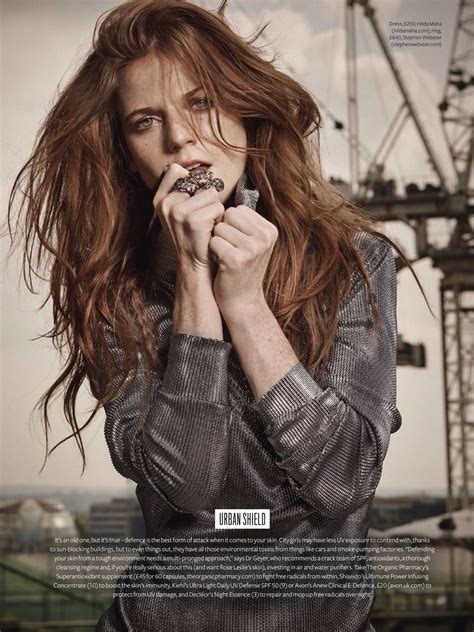 Rose Leslie - InStyle Magazine (UK) - November 2014 Issue • CelebMafia
