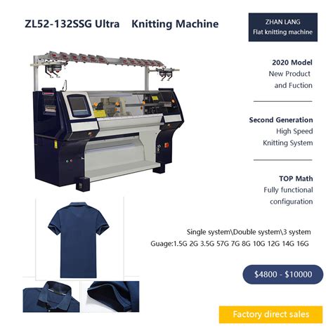 Computerized Collar Flat Knitting Machine G Jacquard Sweater China