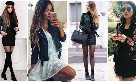 33+ Outfits with Rocker and Glamorous Leather Jacket - Trendy Queen ...