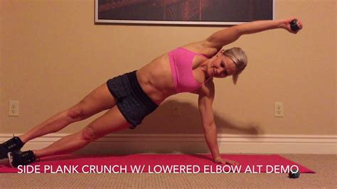 Weighted Side Plank Crunches Youtube