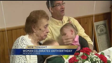 Woman Celebrates Her 100th Birthday