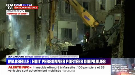 Immeuble effondré à Marseille les pompiers progressent dans les