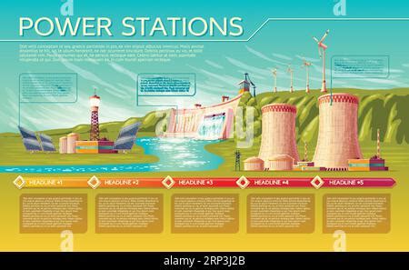 Hydroelectric Power Station Icon Cartoon Style Stock Vector Image