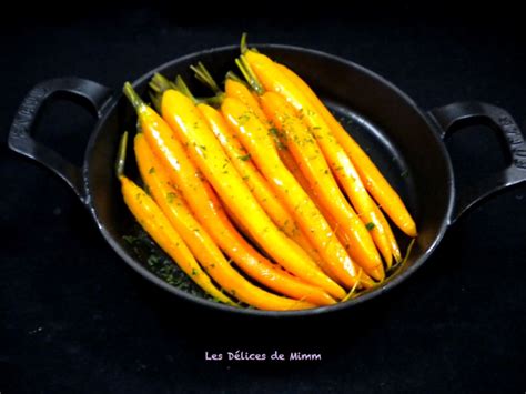 Carottes glacées au sirop dérable Recette par Mimm