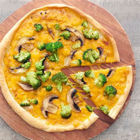 Broccoli Cheddar Mushroom Pizza Recipes Ww Usa