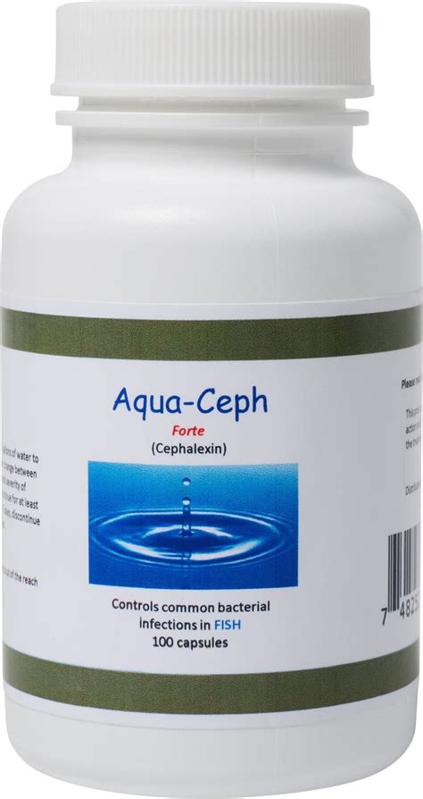 Midland Vet Services Aqua Ceph Forte Cephalexin Fish Antibiotic 100