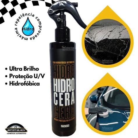 Cera Automotiva Hidrocera Brilho Prote O Hidrof Bica Batom Black