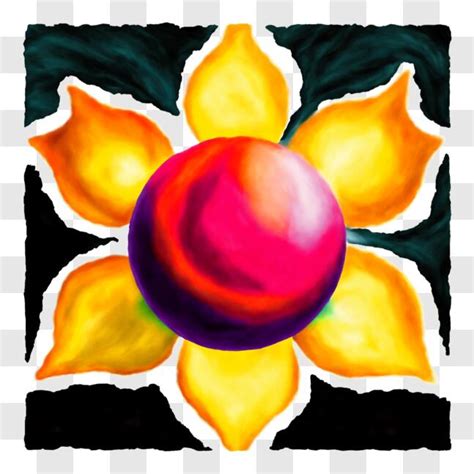 Download Symbolic Flower with Vibrant Colors PNG Online - Creative Fabrica