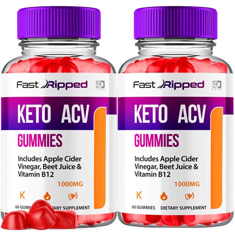 Fast Ripped Keto Boost ACV Gummies For Adults Apple Cider Vinegar