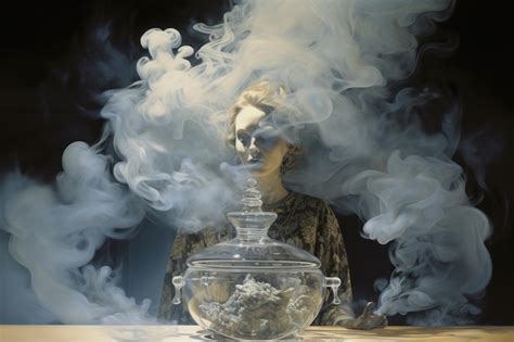 Premium AI Image | Smoke and Mirrors Illusions in Art